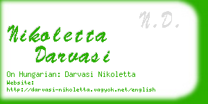 nikoletta darvasi business card